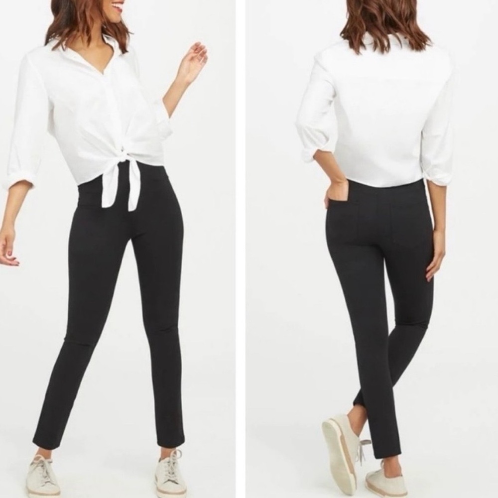 SPANX Ponte The Perfect Pants Ankle Black Size M